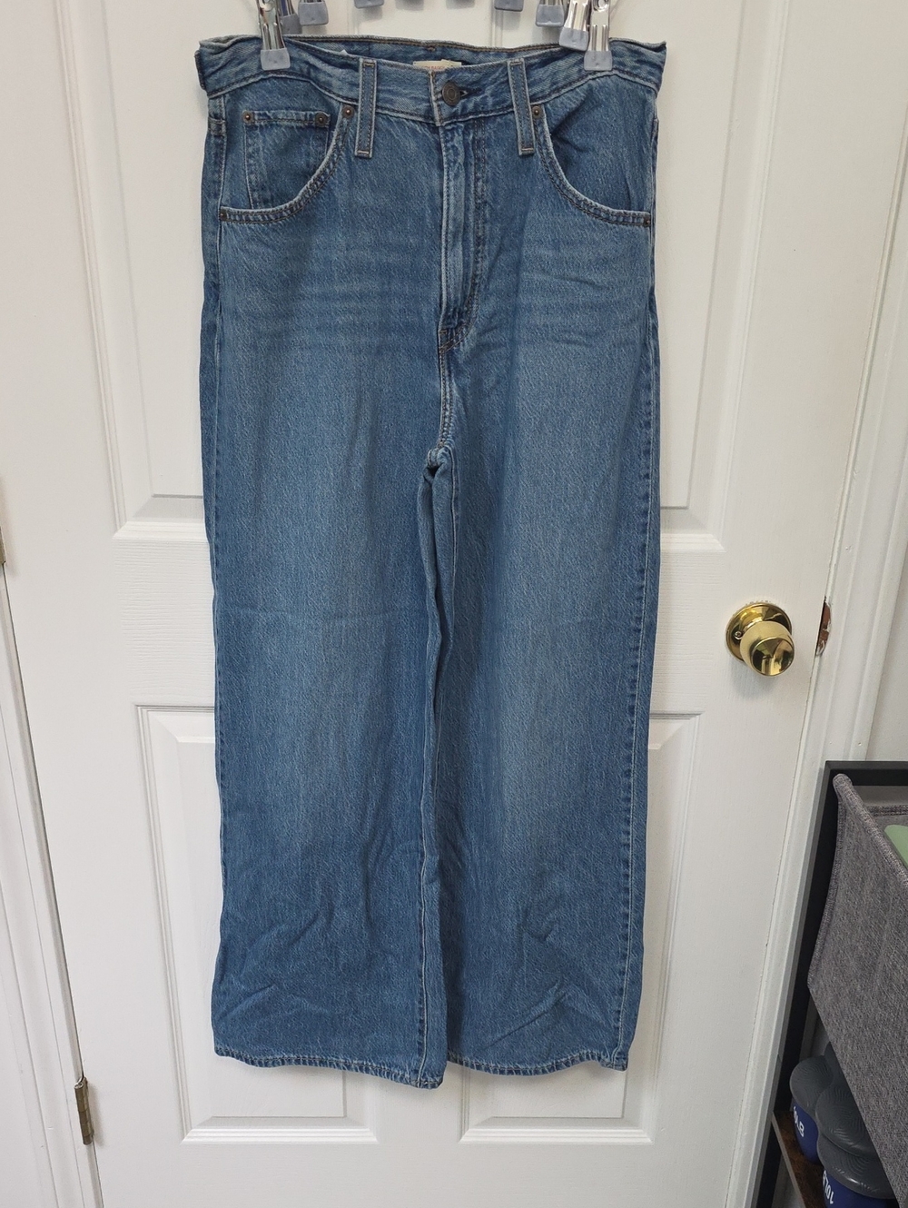 Levi's Cinch Baggy Classic Wide Leg Women's Jeans - Light Blue